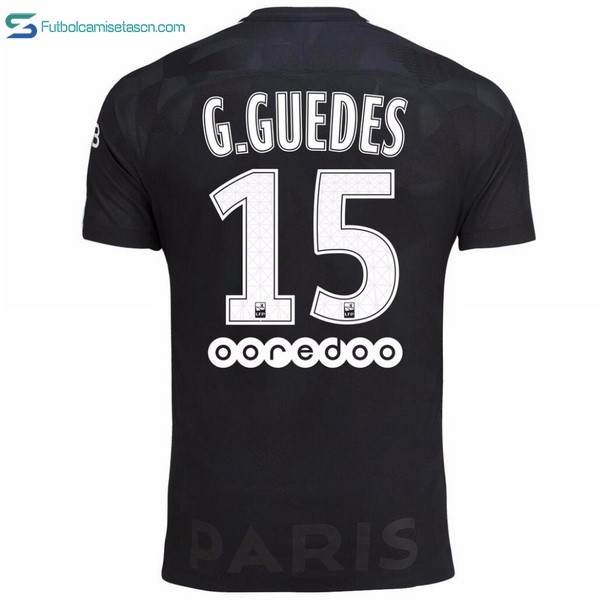 Camiseta Paris Saint Germain 3ª G.Guedes 2017/18